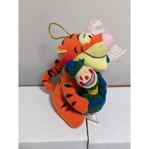 Vtg Disney's Candy Cane Christmas 2000 Tigger Plush 4" Ornament Winnie the Pooh
